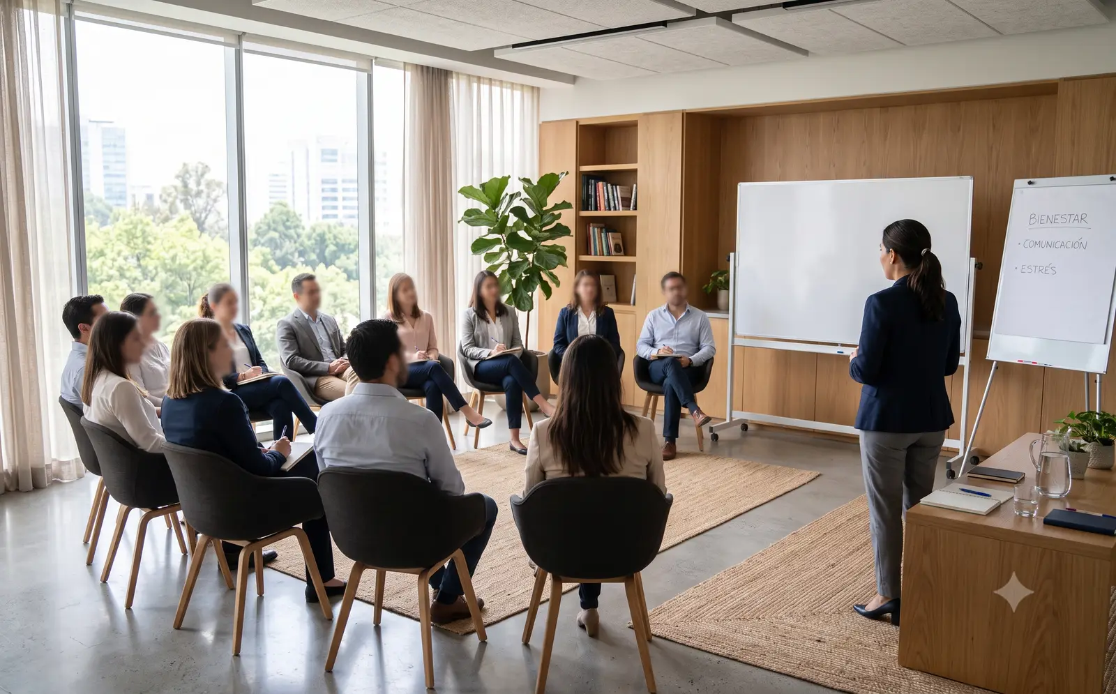 taller de bienestar en una empresa